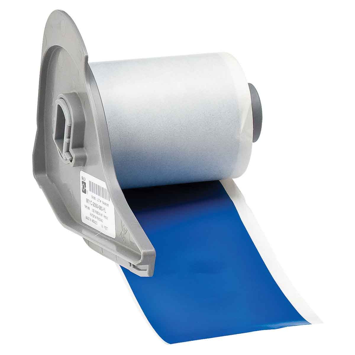 Low-Halide Multi-Purpose Polyester Label Tape for M710 Printer 2'' x 50' Blue 50/Roll