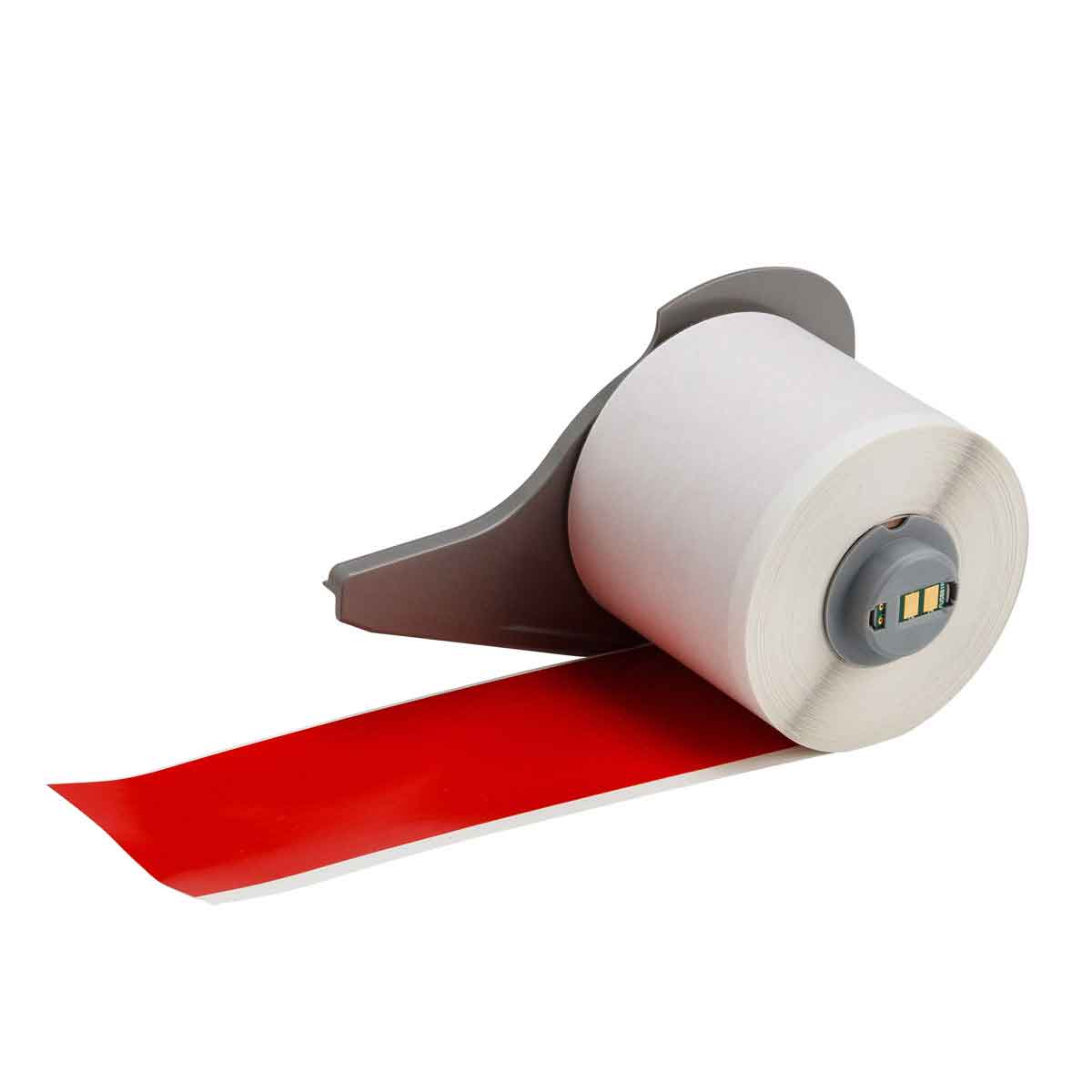 Low-Halide Multi-Purpose Polyester Label Tape for M710 Printer 2'' x 50' Red 50/Roll