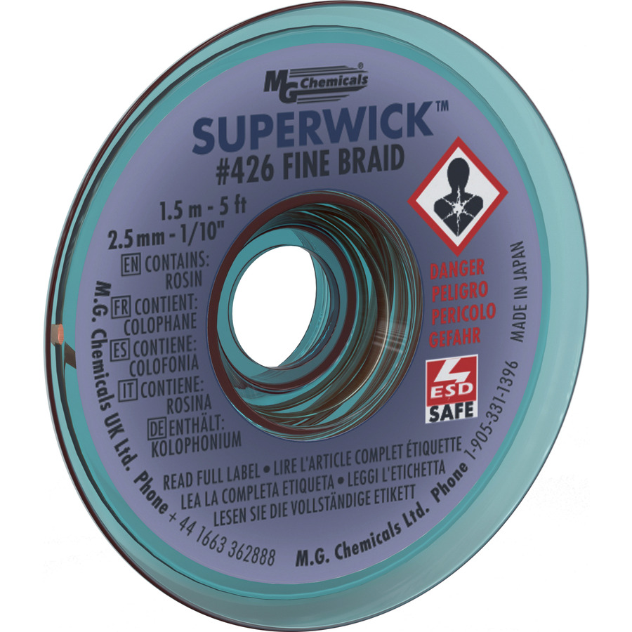 Superwick #4 Blue Static Free 0.1'' 5Ft