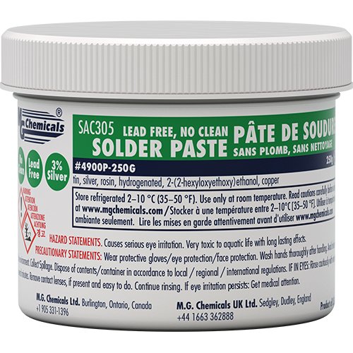 Solder Paste Lead-Free SAC305 No Clean 250g Tub