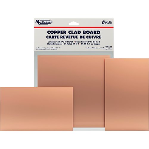 Single Sided Copper Board 8'' x 10'' 1/16''