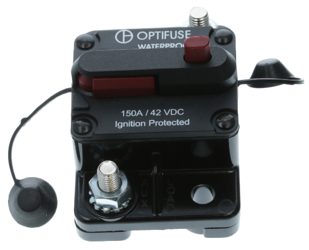 Optifuse Circuit Breaker High Amp Manual Reset 42V 50A