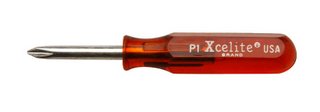 Xcelite 5/32'' x 3 1/2'' Compact Standard Nutdriver Amber Handle