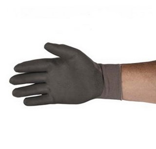 Qualaknit PU Palm Coated Nylon Knit Gloves Gray 1 Pair Medium