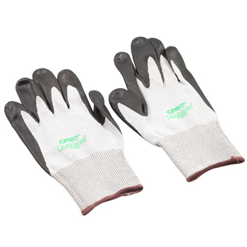Qualakote Nitrile Palm Coated Thick Carbon/Nylon Knit Gloves 1 Pair Medium
