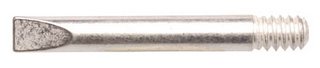 Weller .13 x .85'' Thread-In Plated Chisel Tip for Standard Iron-Line Heaters
