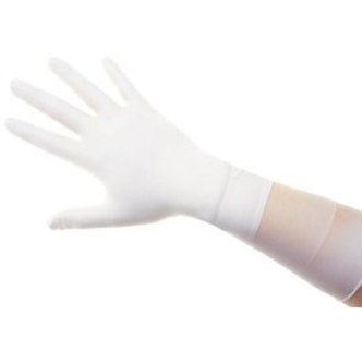 9'' Qualatrile XC White Nitrile Cleanroom Gloves 100/Pkg Small
