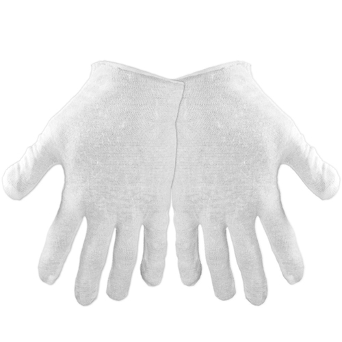 Cotton Inspection Gloves Medium 12-Pairs/Pk