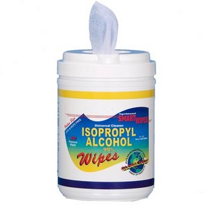 JNJ Saturated Wipes Isopropyl Alcohol 6'' x 9'' 100/Pkg