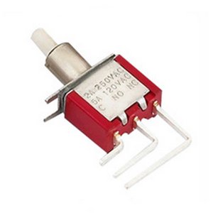 DPDT Snap-Acting RA Pushbutton Switch 12.7 x 6.8mm
