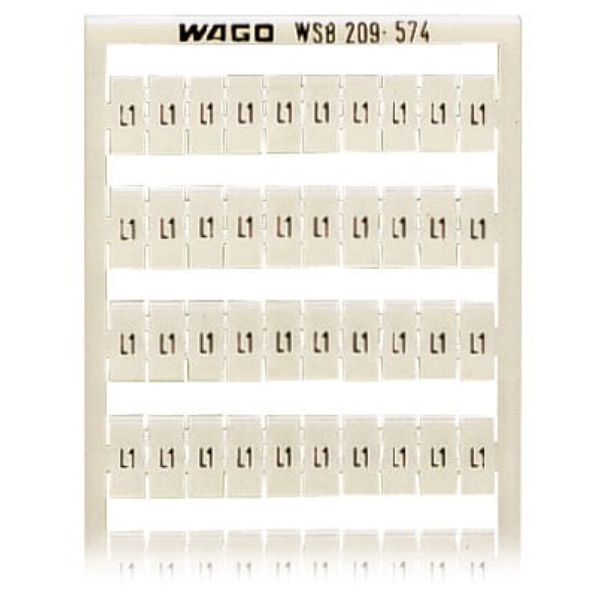 Wago WSB Marking Card White 5/Box