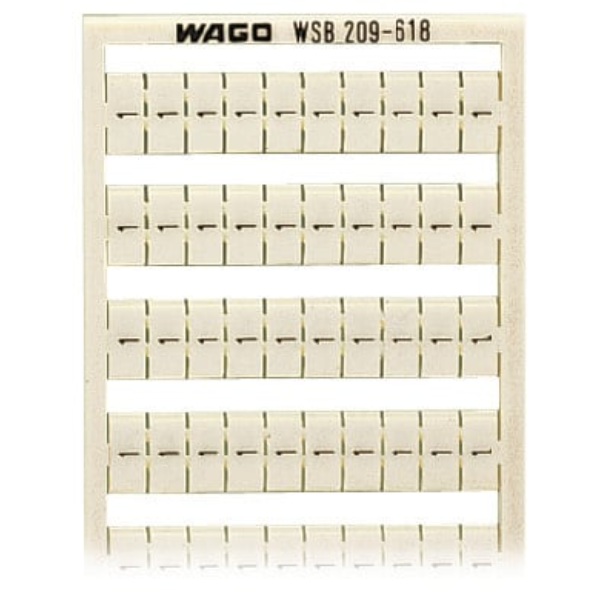 Wago WSB Marking Card White 5/Box