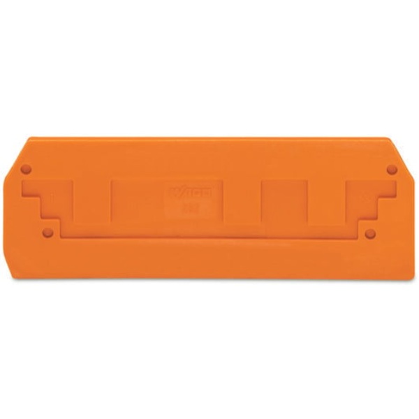 Wago End And Intermediate Plate 2.5 Orange 25/Box