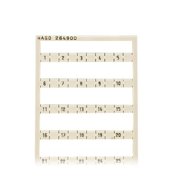 Wago Mini-WSB Marking Card As Card White 5/Box