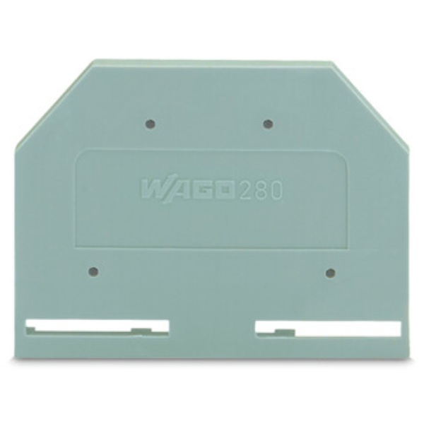 Wago End And Intermediate Plate 2.5 Gray 25/Box