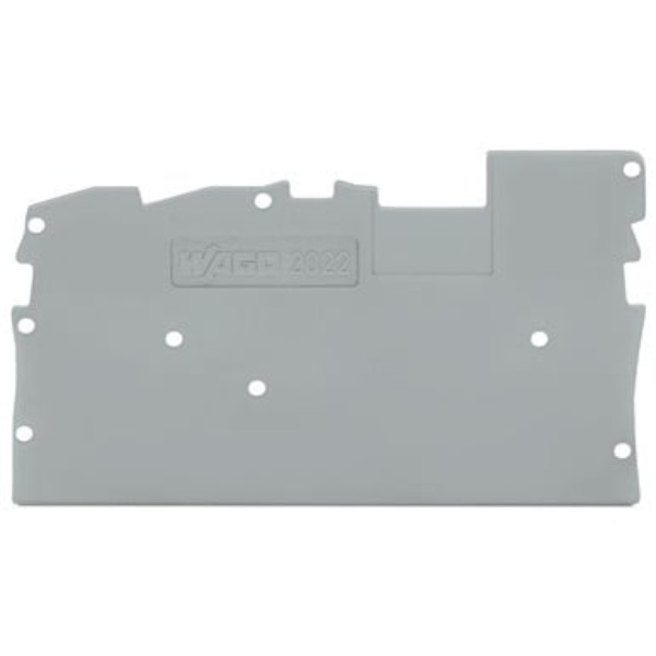 Wago End And Intermediate Plate 1 mm Gray 25/Box