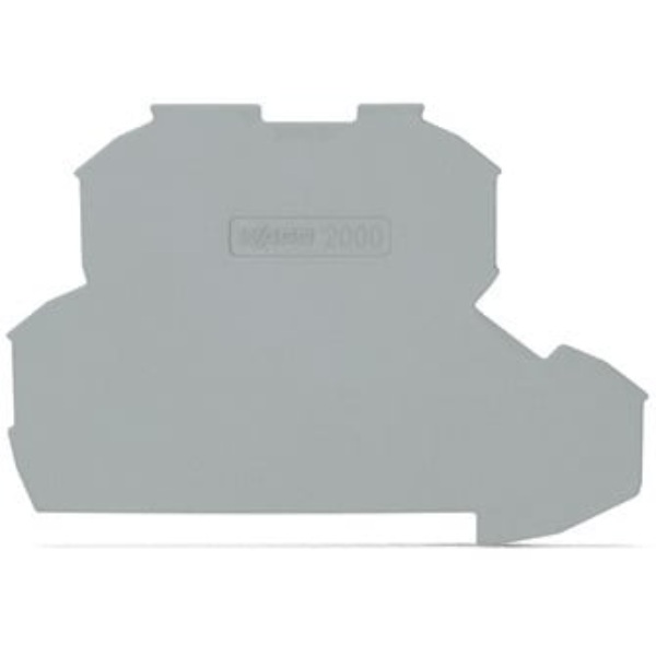 Wago End Plate for Term Block Gray 25/Box