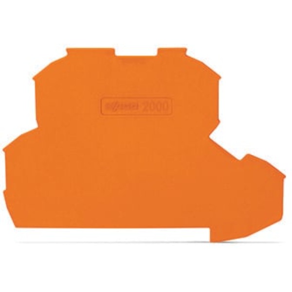 Wago End And Intermediate Plate 0.7mm Orange 25/Box