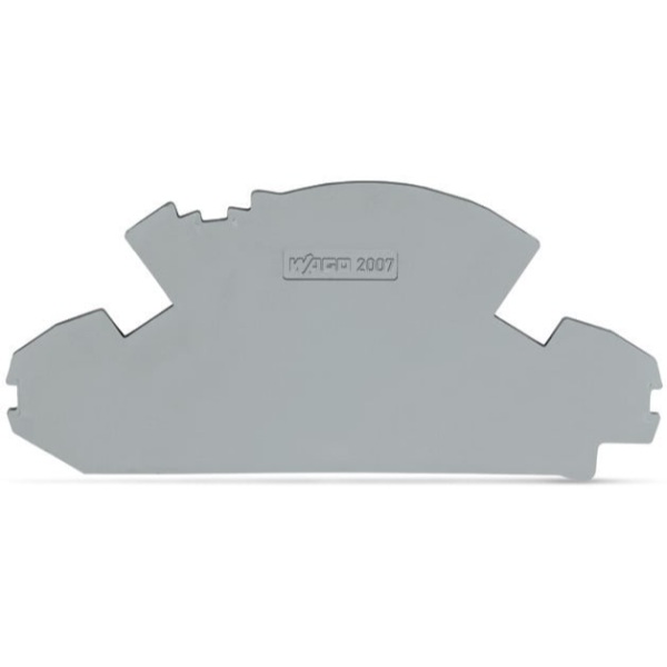 Wago End And Separator Plate 1.5 mm Gray 10/Box