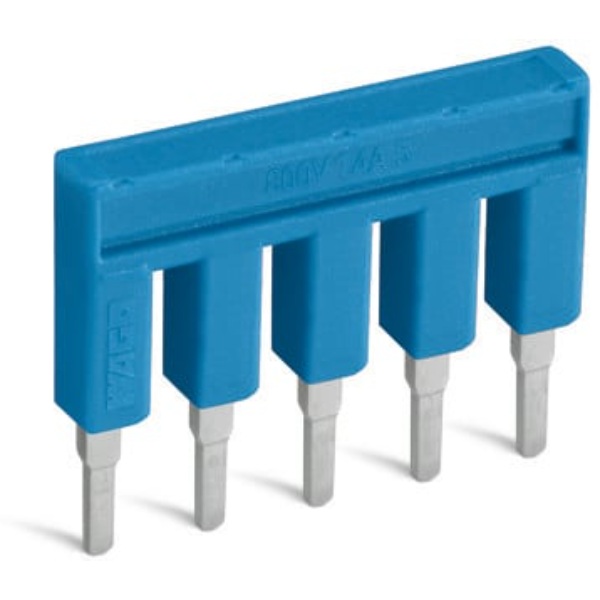 Wago 10 Pos Push-In Type Jumper Bar Insulat Blue 25/Bag