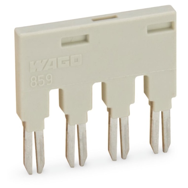 Wago Push-In Type Jumper Bar 4-Way Light Gray 25/Box