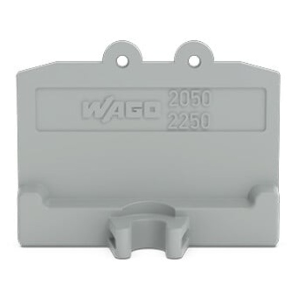 Wago End Plate w/ Fixing Flange 1.3 Gray 25/Box