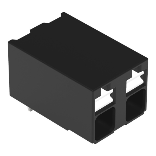 Wago Term Blk 2P Side Entry 5.0mm PCB Black 360/Box