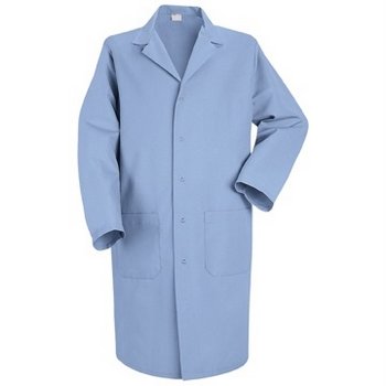 Lab Coat ESD Blue 24% Cotton 2% Carbon Large